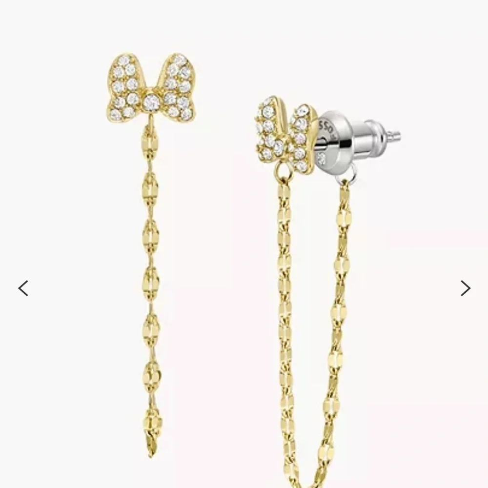 NEW Disney x Fossil Special Edition Gold-Tone Stainless Steel Drop Earrings